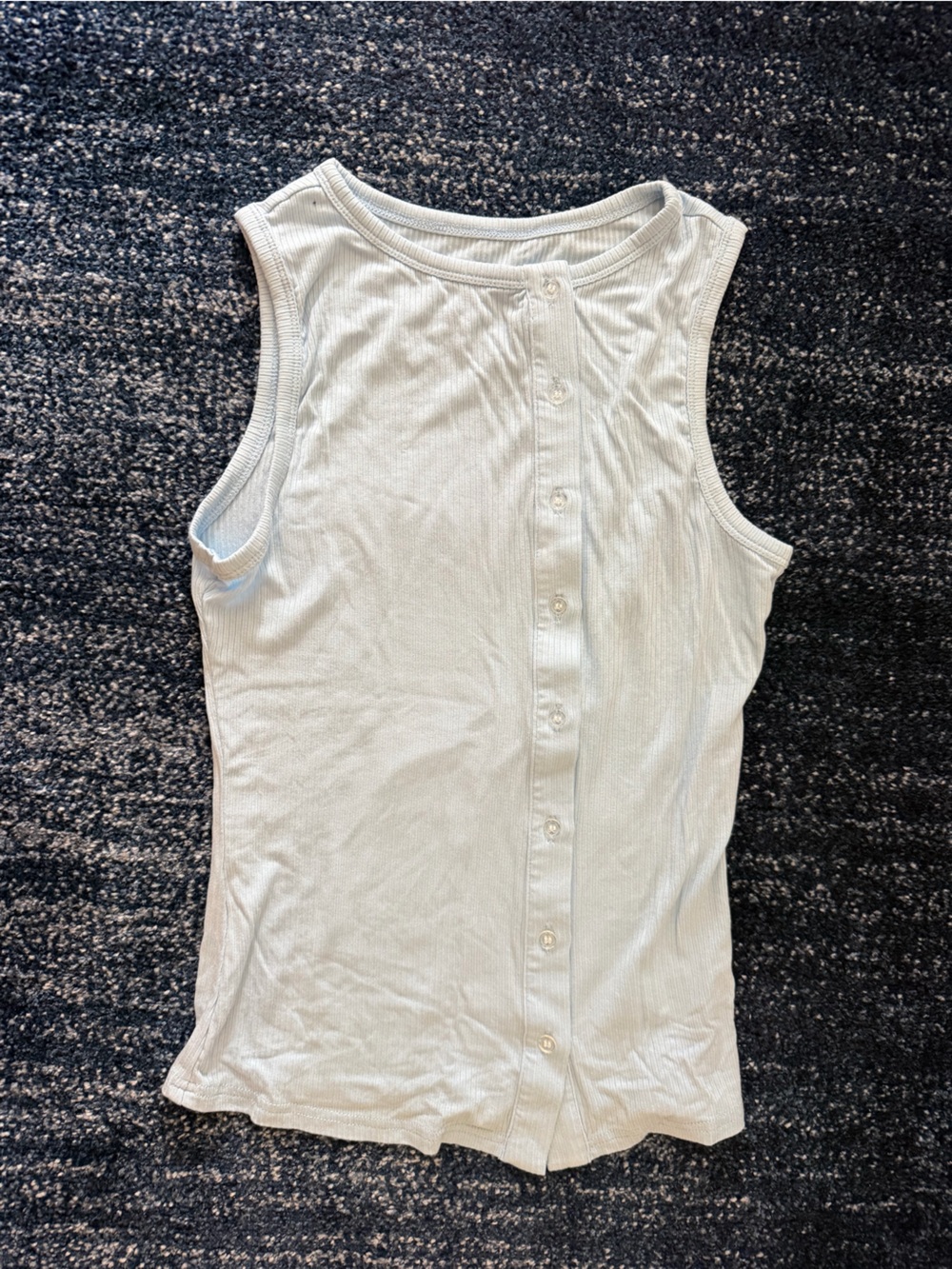 Light Blue Sleeveless Maxi Skirt and Tank Set - Picture 4 of 4